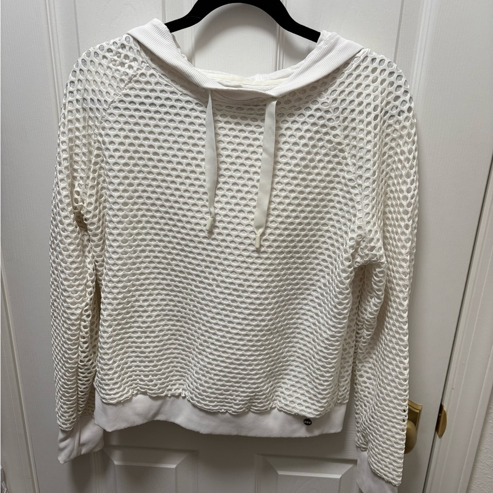 Lorna Jane White Mesh Hoodie